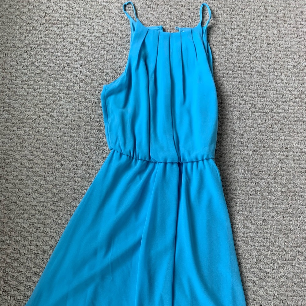 NWT Francesca’s A Line Mini Dress Blue New XS Party